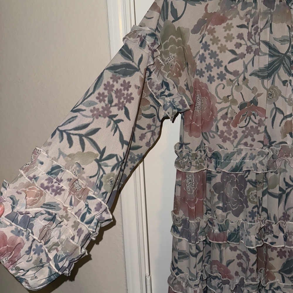 Dainty Jewells Pastel Floral Long Sleeve Dress
Wore only twice - Picture 5 of 8